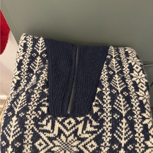J. Crew Fair Isle Lambswool Sweater - Navy - Picture 2 of 2
